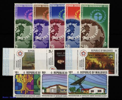 1972, Malediven, 425-29 u.a., **