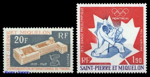 1969, St. Pierre et Miquelon, 450+513, **