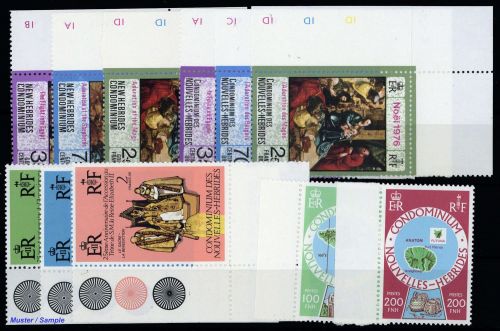 1976, Neue Hebriden, 435-37 u.a., **