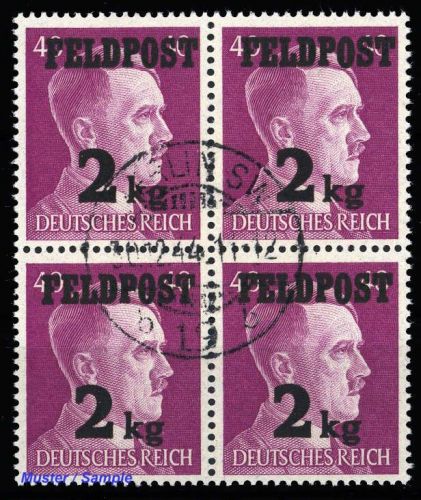 1944, Deutsche Besetzung II. WK, Feldpostmarken, 3 (4), cto
