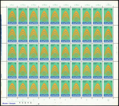 1971, DDR Spendenmarken, Sp I DV II Bog, **