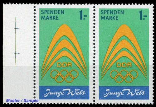 1971, DDR Spendenmarken, Sp I PK, **