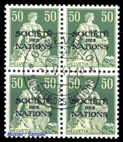 1922, Schweiz Völkerbund SDN, 9 z (4), cto
