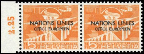 1950, Schweiz Europäisches Amt der Vereinten Nationen ONU, 1 ...