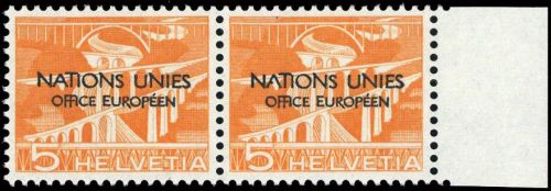 1950, Schweiz Europäisches Amt der Vereinten Nationen ONU, 1 ...