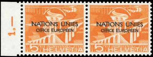 1950, Schweiz Europäisches Amt der Vereinten Nationen ONU, 1 ...