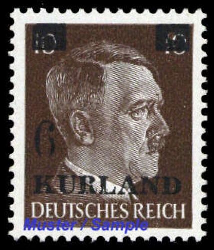 1945, Deutsche Besetzung II. WK Kurland, 2 II, **