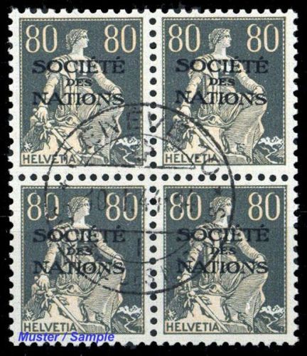 1922, Schweiz Völkerbund SDN, 11 z (4), cto