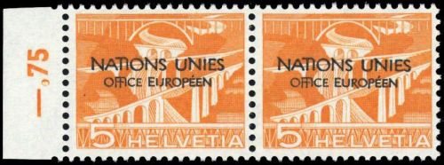 1950, Schweiz Europäisches Amt der Vereinten Nationen ONU, 1 ...