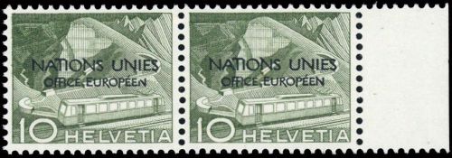 1950, Schweiz Europäisches Amt der Vereinten Nationen ONU, 2 ...