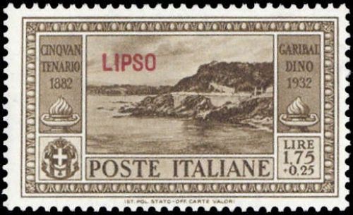 1932, Ägaeische Inseln, 95 Lip, **