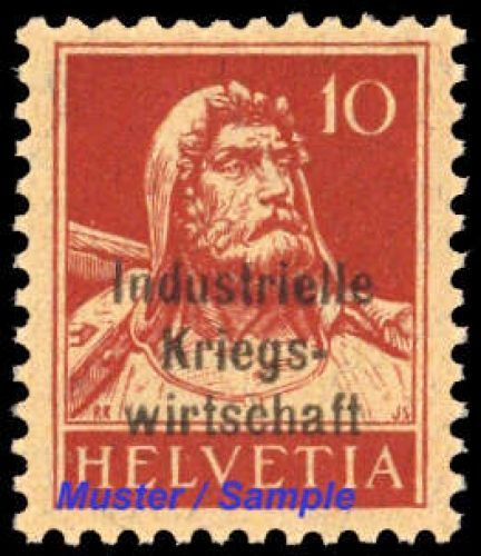 1918, Schweiz Dienstmarken für Kriegswirtschaft, 4 II, **