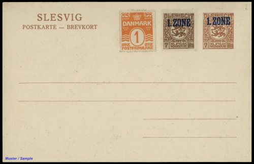 1920, Deutsches Abstimmgeb. Schleswig, P 4 u.a., *