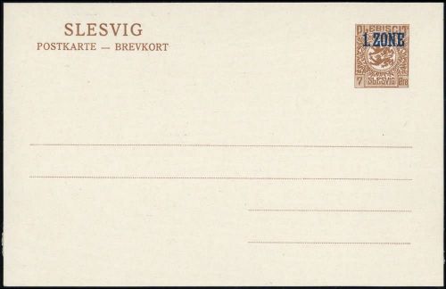 1920, Deutsches Abstimmgeb. Schleswig, P 4, *