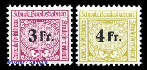 1948, Schweiz, E 83+84, **