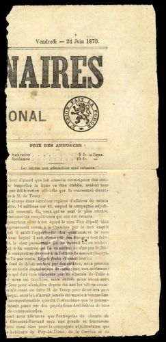 1869, Frankreich, Briefst.