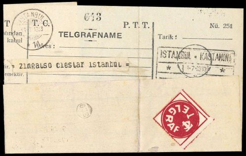1933, Türkei, Briefst.