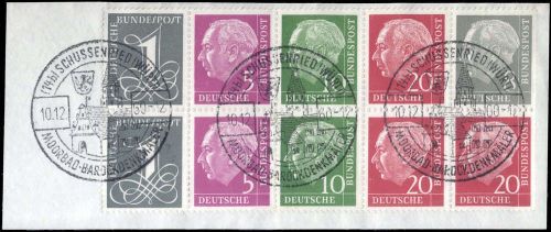 1960, Bundesrepublik Deutschland, HBl. 8 X, Briefst.