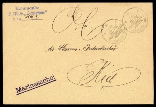 Deutsche Marine Schiffspost, Brief
