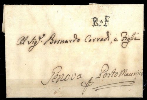 1804, Italien, Brief