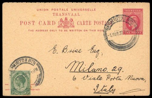 1902, Transvaal, P 13 F, Brief