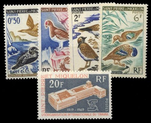 1963, St. Pierre et Miquelon, 398-01 u.a., **