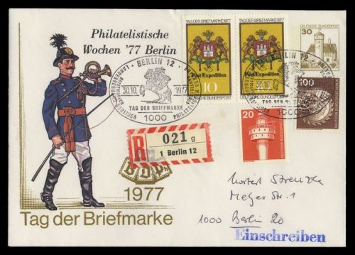 1977, Postgeschichte,Tag der Briefmarke,Deutschland nach 1945, ...