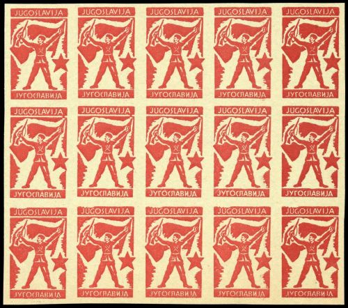 1944, Italien Besetzung II. WK Montenegro, CEI 54 (15) gelb