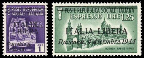 Italien Lokalausgaben II WK, CEI 1-9, **