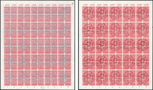 1946, Deutsche Lokalausgabe Rosswein, 1+2 Bogen, **