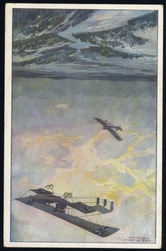 1915, Zeppelin,Zeppelin Postkarten,Luftflotten-Verein, DR 85, Brief