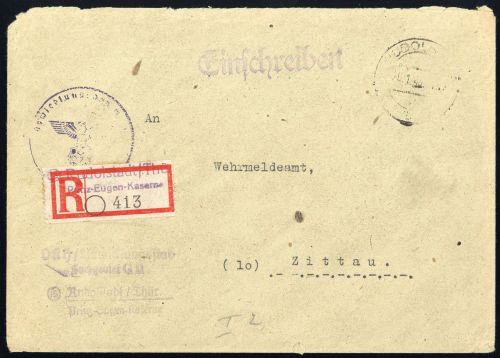 1945, Deutsches Reich, Brief