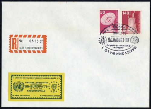 Bundesrepublik Deutschland, 851 + 856, Brief