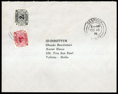1974, Malta, P 40, 42, Brief