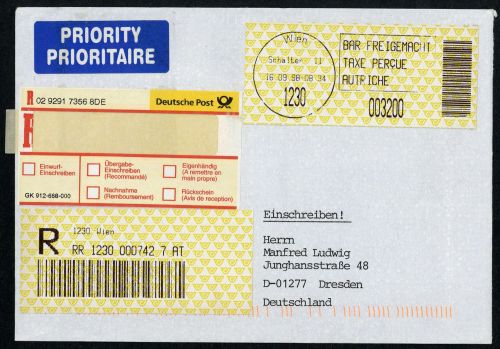 1998, Österreich, Brief