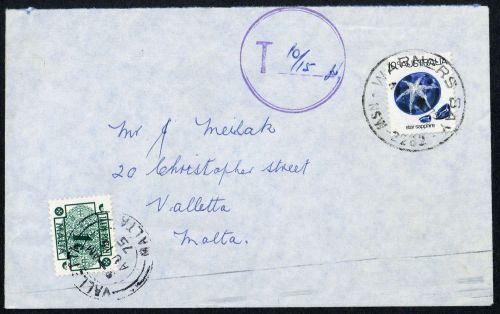 1975, Malta, P 41 u.a., Brief
