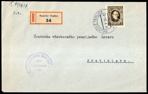 1939, Slowakei, 42 A, Brief