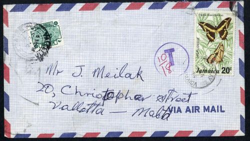1976, Malta, P 41 u.a., Brief