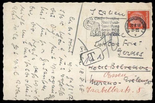 1938, Deutsches Reich, 517, Brief