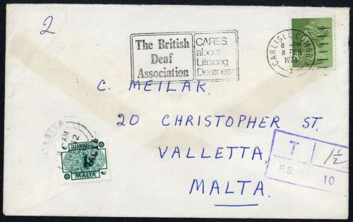 1976, Malta, P 41 u.a., Brief