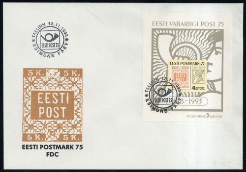 1993, Estland, Bl. 5-6, FDC