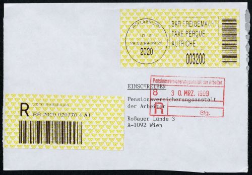 1999, Österreich, Brief