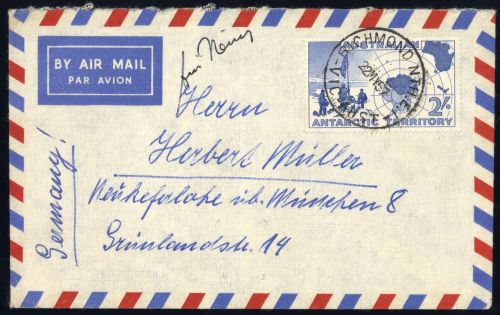 1957, Australische Gebiete in der Antarktis, 1, Brief