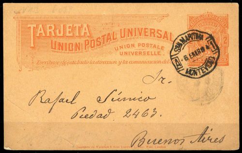 1892, Uruguay, P 13, Brief
