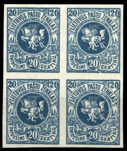 1919, Litauen, 52 U (4), **