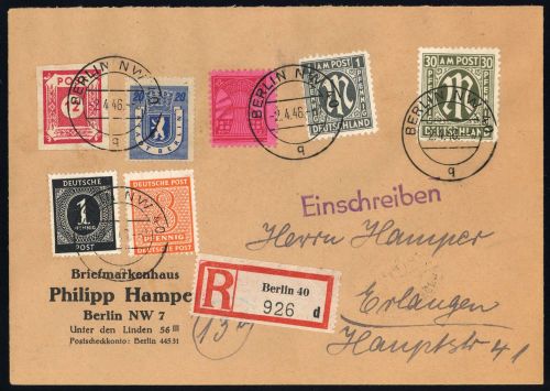 1945, SBZ Mecklenburg Vorpommern, 19 u.a., Brief