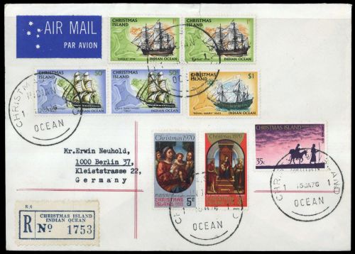 1970, Weihnachtsinseln, 53-54 u.a., Brief