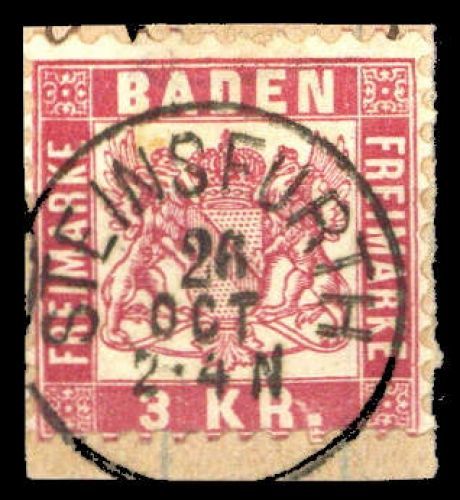 Altdeutschland Baden, 24, Briefst.
