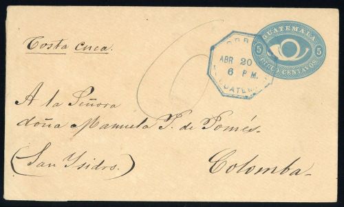 1890, Guatemala, U 4, Brief