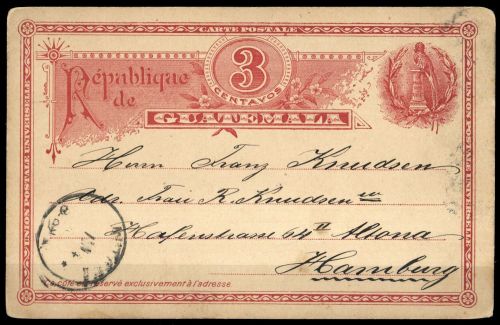1890, Guatemala, P 4, Brief